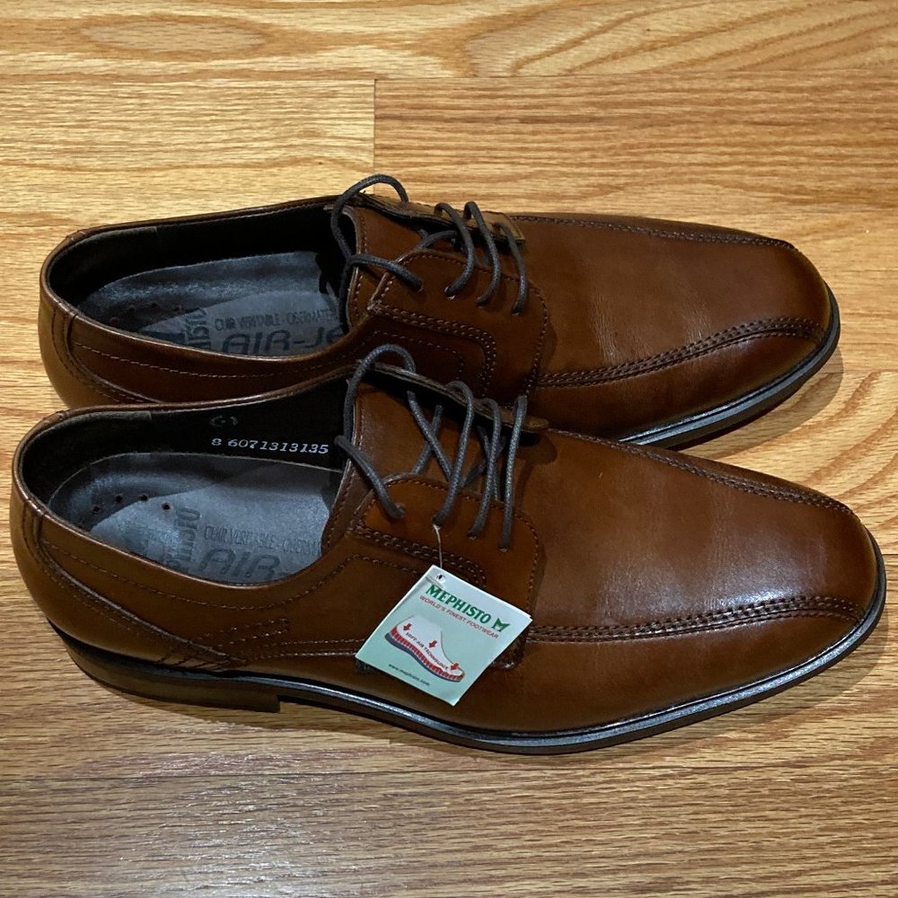 Mephisto New w/Tags Men Dress shoes "Fabio" Chestnut Size 9.5